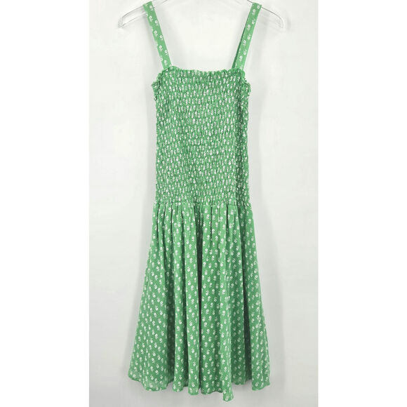 Hatch‎ The Evie Dress Maternity Stretch Green Ditsy Batik Summer Floral Size M - Picture 6 of 12